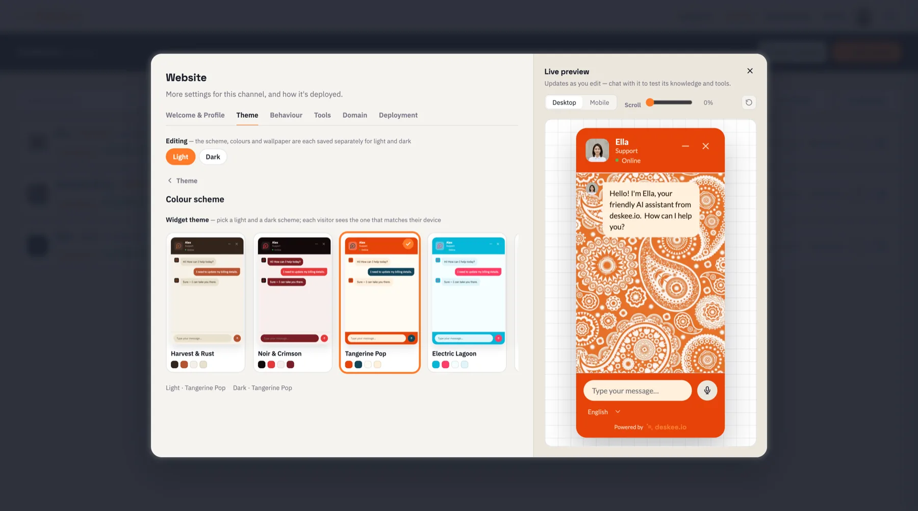 Match your brand exactly